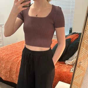 Madewell ribbed cropped top